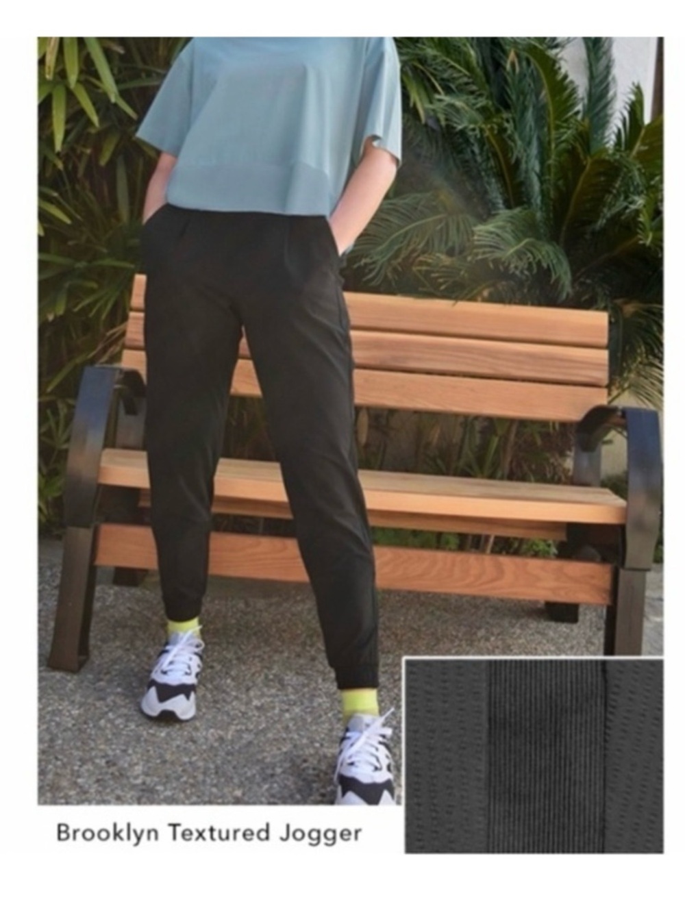 EUC Athleta Brooklyn Textured Jogger - Black—sz 6